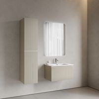 Тумба подвесная SANCOS Snob R 1.0 690х445х406, c одним ящиком оснащенным доводчиками Beige Soft, арт. SNR1.070CE — фото 6, Тумбы под раковину