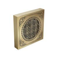 VENTILATORO Вентилятор д/ванной комнаты D120 mm, с декоративной решеткой 180x180 mm, бронза 23003 — фото 1, Вытяжные вентиляторы