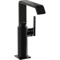 Suit Смеситель для раковины-чаши (высокий) глянцевый черный VITRA арт-A4276539 — фото 1, Смесители для раковины