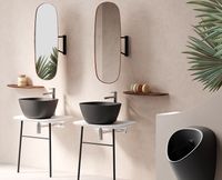 64059 Plural Зеркало 35 см поворотное цвет американский орех VITRA — фото 1, Зеркала в ванную комнату