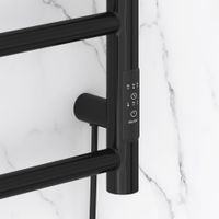 Полотенцесушитель электрический Стилье Формат 27 800х400 правый Чёрный арт-17528-8040 — фото 2, Электрические полотенцесушители