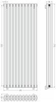 Товар: Отопительный радиатор Сунержа Эстет-11 1200х495 11 секций Сатин арт-071-0302-1211 - фото 3 Отопительный радиатор Сунержа Эстет-11 1200х495 11 секций Сатин арт-071-0302-1211 — фото 3, Радиаторы отопления