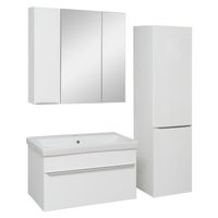 Тумба подвесная с умывальником AXIOMA 80 /1 ящ/ с ум. Como 80 / AQUA DE MARCO 5080WGAXI/H/1 — фото 5, Тумбы с раковиной