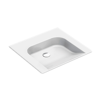 раковина подвесная COMMUNITY 60x55 без перелива белый арт-7634111 — фото 2, Раковины подвесные