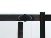 Душевая дверь Aquanet Pleasure Evo 140 профиль черный, прозрачное стекло арт-AE65-N140-BT — фото 4, Раздвижные душевые двери