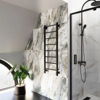 Полотенцесушитель электрический Grota Simple K 430х1200 черный Simple K 430х1200 RAL9005 EL — фото 2, Электрические полотенцесушители