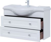 Тумба под раковину Aquanet Монте 85 белый матовый арт-00303998 — фото 6, Тумбы под раковину