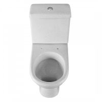 Унитаз-компакт "Визит" косой выпуск, с 1-реж. кнопочной арм. и сид. п/п "Уклад,крап на белом. SANTE 1P4053S0100BF — фото 1, Напольные унитазы