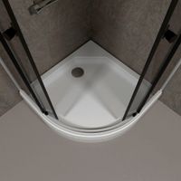 ДО Грэй 90*90 А (3 места+сифон D90) арт-Щ0000066464 — фото 11, Душевые уголки четверть круга