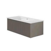 Тумба под раковину подвесная La Fenice Terra , бежевая арт-FNC-01-TER-C-100 — фото 1, Тумбы под раковину