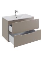 Orange Line тумба с раковиной подвесная, латте матовый арт-Li-70TuL+Ra — фото 2, Тумбы с раковиной