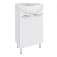 Тумба напольная с умывальником ELEGANSE 50 /хром/ AQUA DE MARCO 5050CELE — фото 2, Тумбы с раковиной