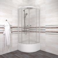 ДО Ультра 80*80 В (3 места+сифон D50) арт-Щ0000072616 — фото 1, Душевые уголки четверть круга