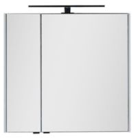 Зеркальный шкаф Aquanet Латина 80 белый арт-00179635 — фото 4, Зеркальные шкафы в ванную