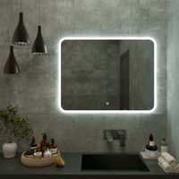 Зеркало с LED-подсветкой MARONI (89*68,5) /AQUA DE MARCO Mar90/70 — фото 1, Зеркала в ванную комнату