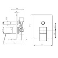 Товар: Смеситель Bossini Aki Z00740.030 для ванны и душа встраиваемый внешняя часть на 2 потребителя цвет хром - фото 1 Смеситель Bossini Aki Z00740.030 для ванны и душа встраиваемый внешняя часть на 2 потребителя цвет хром — фото 1, Смесители
