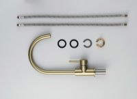 Товар: AQ1382BG ЕВРОПА смеситель для кухни, шлиф. золото - фото 7 AQ1382BG ЕВРОПА смеситель для кухни, шлиф. золото — фото 7, Смесители для кухни