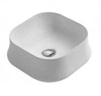 Раковина SIMAS SHARP накладная без отверстий цвет белый SH06 — фото 1, Раковины накладные