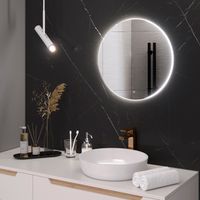 Зеркало с LED-подсветкой MILAN (50) круглое /AQUA DE MARCO MIL50 — фото 4, Зеркала в ванную комнату