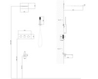 Товар: Душевая система ABBER Daheim AF8253W скрытого монтажа с изливом, термостат, белая матовая - фото 3 Душевая система ABBER Daheim AF8253W скрытого монтажа с изливом, термостат, белая матовая — фото 3, Встраиваемые душевые комплекты