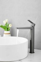 Смеситель для накладной раковины BELZ, оружейная сталь, арт-B11715-3 — фото 3, Смесители для раковины