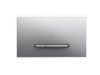 Клавиша смыва, Villeroy&Boch, ViConnect, для унитаза, ширина, мм-253, глубина, мм-20, высота, мм-145, тип смыва-двойной, тип управления-пневматическое, материал-композиционный материал, цвет-хром матовый, опорная рама и крепежные болты арт-92218069 — фото 1, Кнопки смыва