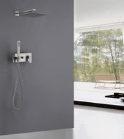 Товар: Душевая система ABBER Daheim AF8218SP скрытого монтажа без излива, сатин - фото 2 Душевая система ABBER Daheim AF8218SP скрытого монтажа без излива, сатин — фото 2, Встраиваемые душевые комплекты