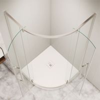 Душевой уголок RGW SV-53 90x90, полукруглый, профиль хром, стекло прозрачное/6 мм, арт-06325399-11 — фото 5, Душевые уголки четверть круга