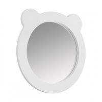 Зеркало КАСПЕР МИШКА , круглое, белый матовый арт-1A283302CRE20 — фото 2, Зеркала в ванную комнату