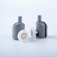 Ролики IDDIS 2 верхних, 2 нижних одинарные, D=23 мм серый, стекло 4 мм (966S23GR4DZ) — фото 1, Комплектующие для душевых ограждений