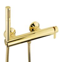 SIRIUS См-ль д/душа внешний моноком., с ручным душем, выход 1/2", золото арт-28180 — фото 1, Смеситель для душа