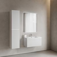 Тумба подвесная SANCOS Snob R 1.0 790х445х406, c одним ящиком оснащенным доводчиками, Bianco , арт. арт-SNR1.080W — фото 6, Тумбы под раковину