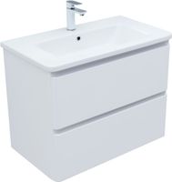 Товар: Тумба с раковиной Aquanet Эмбер 80 2 ящ. цв.белый матовый (раковина Luxury) 00332492 - фото 5 Тумба с раковиной Aquanet Эмбер 80 2 ящ. цв.белый матовый (раковина Luxury) 00332492 — фото 5, Тумбы с раковиной