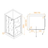 Душевой уголок RGW PA-44-1 (PA-02 + Z-060-1) 1000x900 410844109-011 — фото 1, Душевые уголки