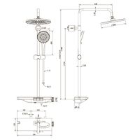 Товар: Душевая стойка ENNA, графит брашинг EN-200-GR-C4 - фото 3 Душевая стойка ENNA, графит брашинг EN-200-GR-C4 — фото 3, Душевые стойки