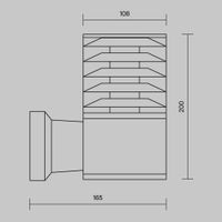 Настенный светильник (бра) Outdoor O576WL-01B — фото 3, Уличное освещение