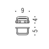 Крючок COLOMBO DESIGN TIME одинарный цвет хром арт-W4217 — фото 2, Крючки для полотенец