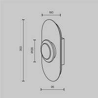 Настенный светильник (бра) Maytoni MOD361WL-L20BS3K — фото 8, Бра