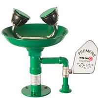 Аварийная раковина для промывки глаз из полипропилена настольная с пусковым рычагом SC410 — фото 1, Аксессуары и оборудование для общественных мест