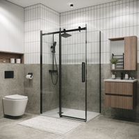 Боковая стенка Grossman Classic (100х195) графит сатин,стекло прозрачное, 1 место арт-200.K33.04.100.42.00 — фото 2, Боковые стенки