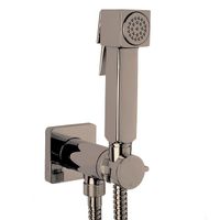 Гигиенический душ Bossini Cube Brass c прогрессивным смесителем со встраиваемой частью цвет никель шлифованный арт-E38001B.094 — фото 1, Гигиенические души