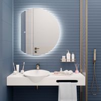 Зеркало с LED-подсветкой MOON (80*100) /AQUA DE MARCO Moon80/100 — фото 1, Зеркала в ванную комнату