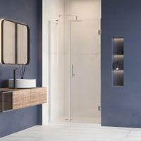 Душевая дверь RGW HO-012 120x195, профиль хром, стекло прозрачное/8 мм, арт-350601212-11 — фото 1, Распашные душевые двери