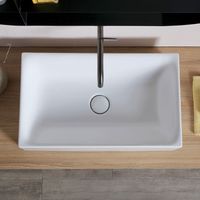 Раковина Scarabeo SKINNY накладная без перелива без отверстий цвет белый арт-5414 — фото 3, Раковины накладные