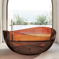 Прозрачная ванна ABBER Kristall AT9705Opal коричневая — фото 1, Ванны из полиэфирной смолы