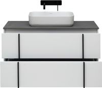 Тумба под раковину Allen Brau Reality 100 1.32007.WM подвесная Белая матовая — фото 44, Тумбы под раковину