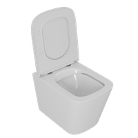 Унитаз подвесной безободковый D&K Quadro , белый арт-DT1516016 — фото 7, Подвесные унитазы