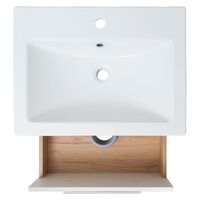 Тумба подвесная MELBOURNE 60 /дуб/белый/ AQUA DE MARCO 2060WCMEL/H/V.2.0 — фото 7, Тумбы под раковину