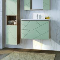 Товар: Тумба под раковину подвесная Бриклаер КРИСТАЛЛ фисташковый, 80 см 4627125417177 - фото 1 Тумба под раковину подвесная Бриклаер КРИСТАЛЛ фисташковый, 80 см 4627125417177 — фото 1, Тумбы с раковиной