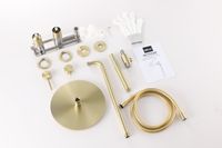 Товар: Душевая система ABBER Wasser Kreis 316 AF8118BG скрытого монтажа без излива, золото брашированное - фото 2 Душевая система ABBER Wasser Kreis 316 AF8118BG скрытого монтажа без излива, золото брашированное — фото 2, Встраиваемые душевые комплекты